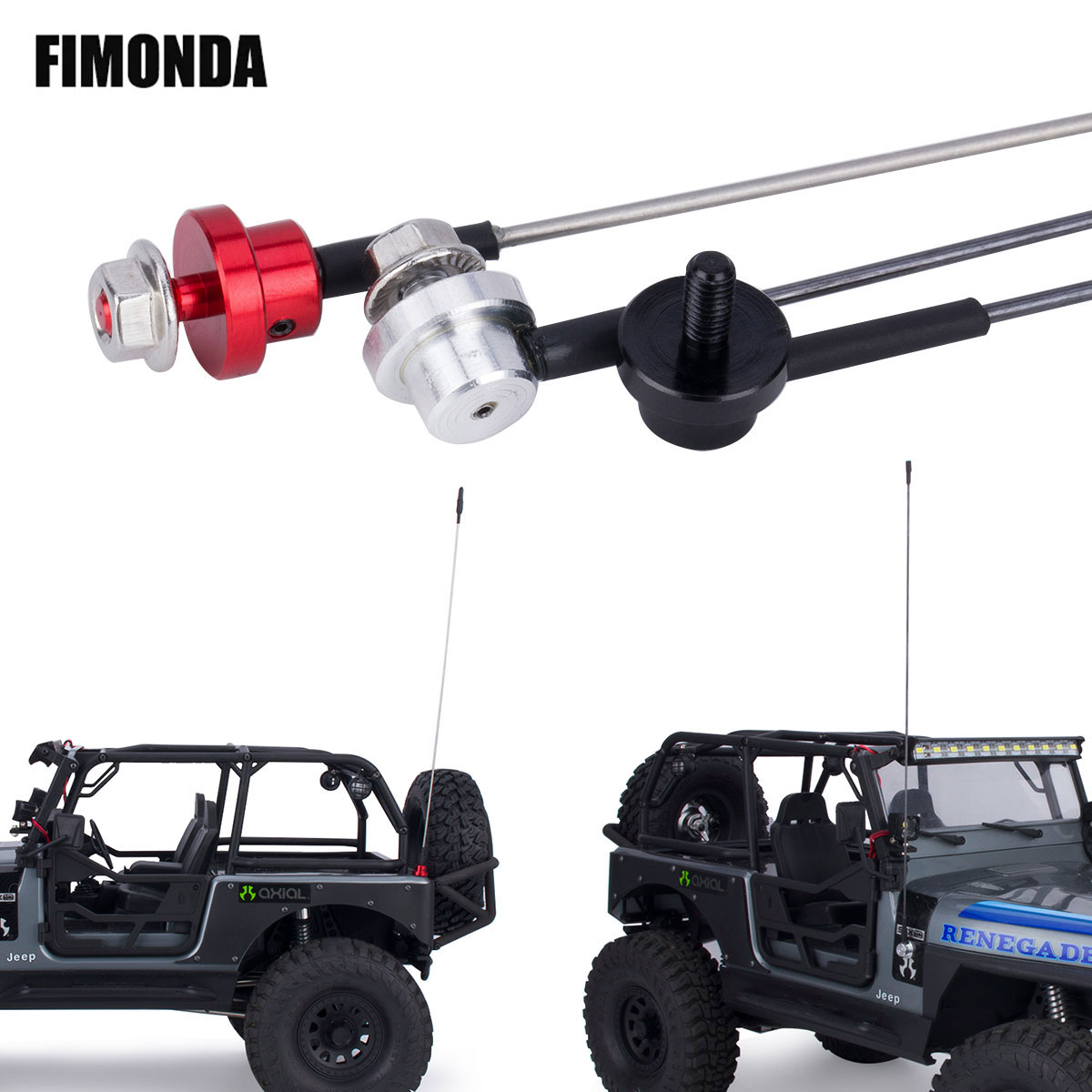 Rc Hobby Room - 50 cm Metalen Verstelbare Simulatie Antenne