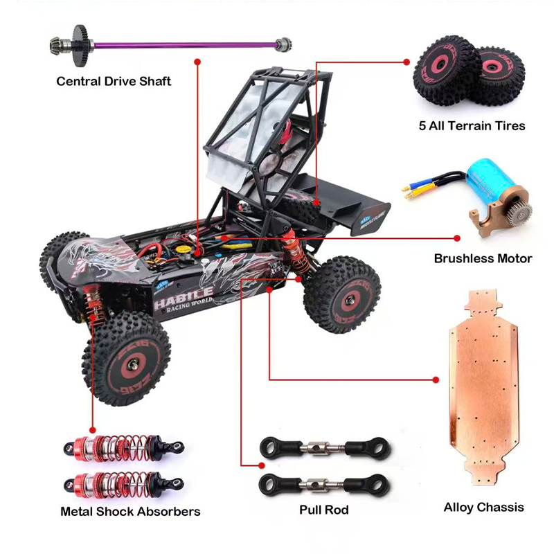 75 KM/H WLtoys 124016 V8 RC Au - Rc Hobby Grade Drift Car recensie en prijs