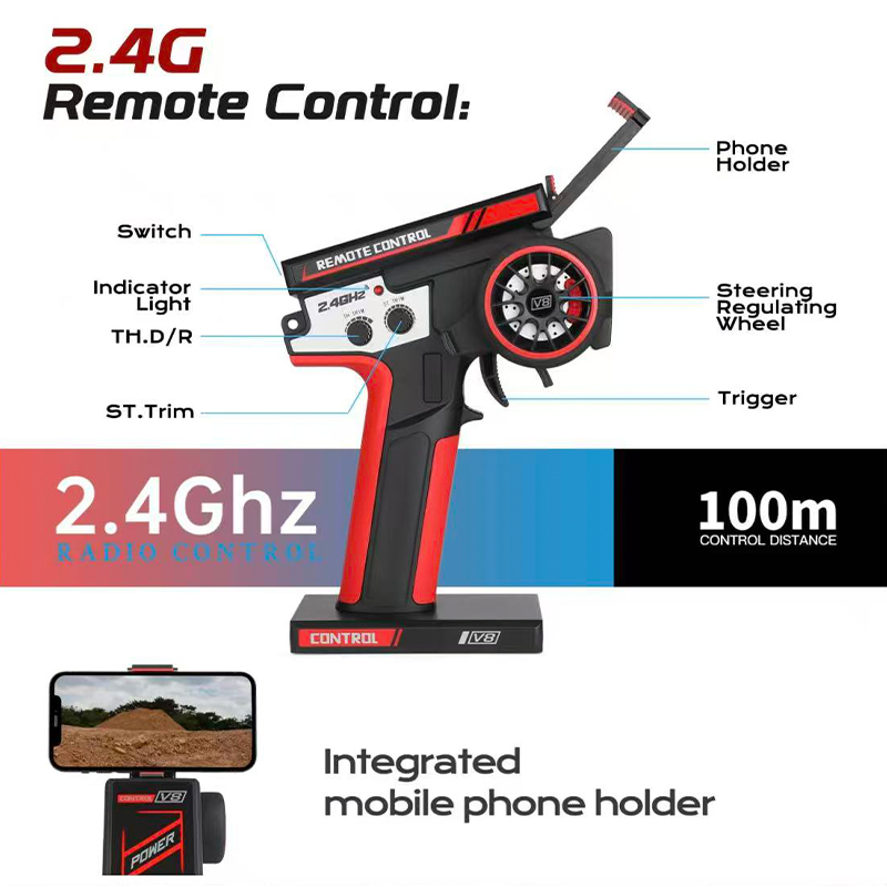 75 KM/H WLtoys 124016 V8 RC Au - Rc Hobby Grade Drift Car recensie en prijs