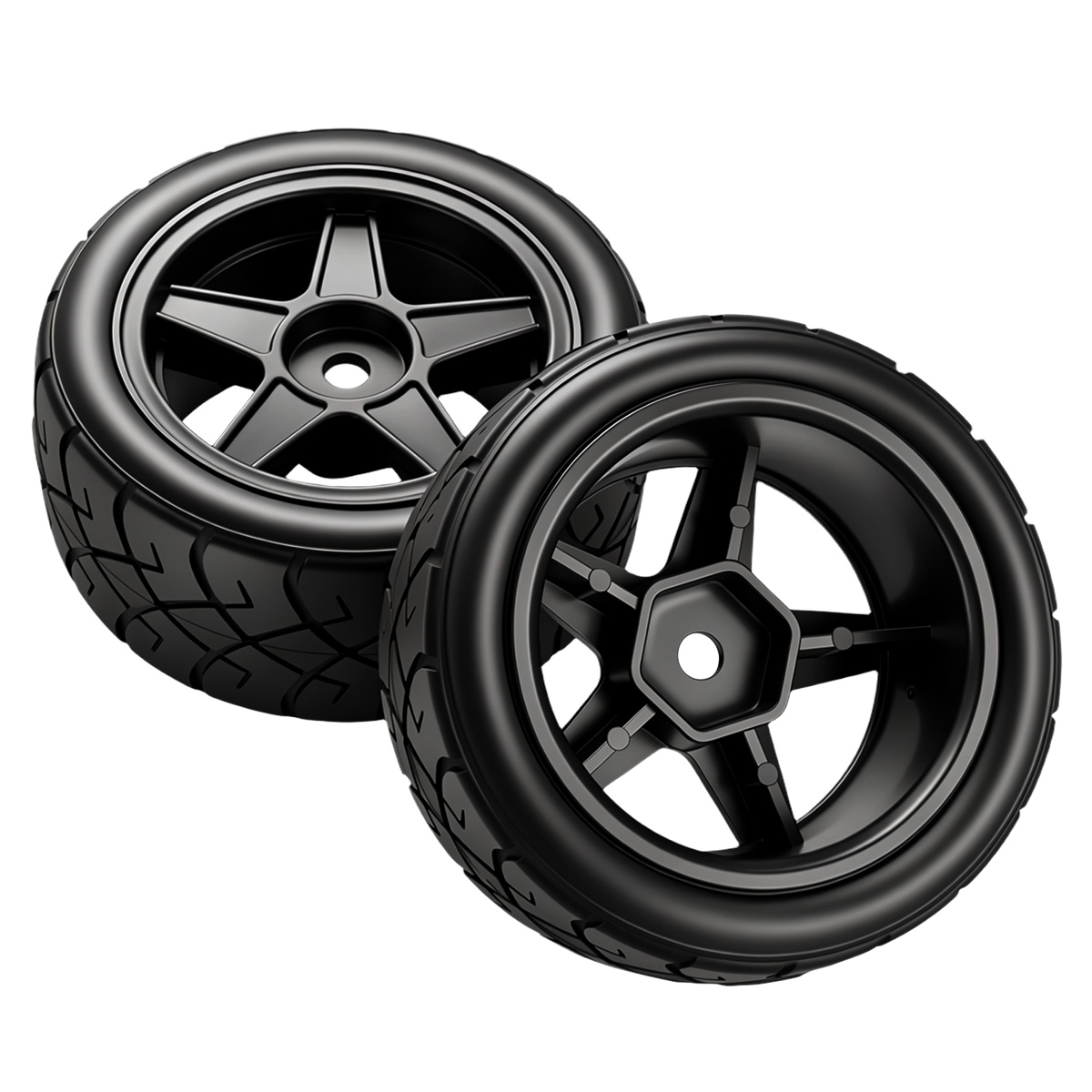 57MM rubberen banden met plast - Wheel Rim Rc recensie en prijs