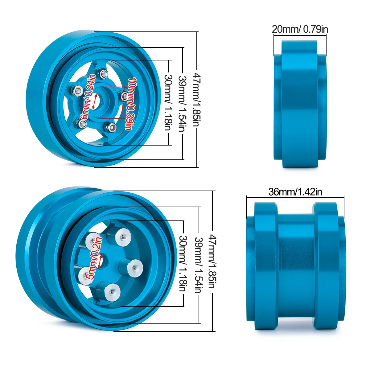 Aluminium Voor Achter Beadlock - Wheel Rim Rc recensie en prijs