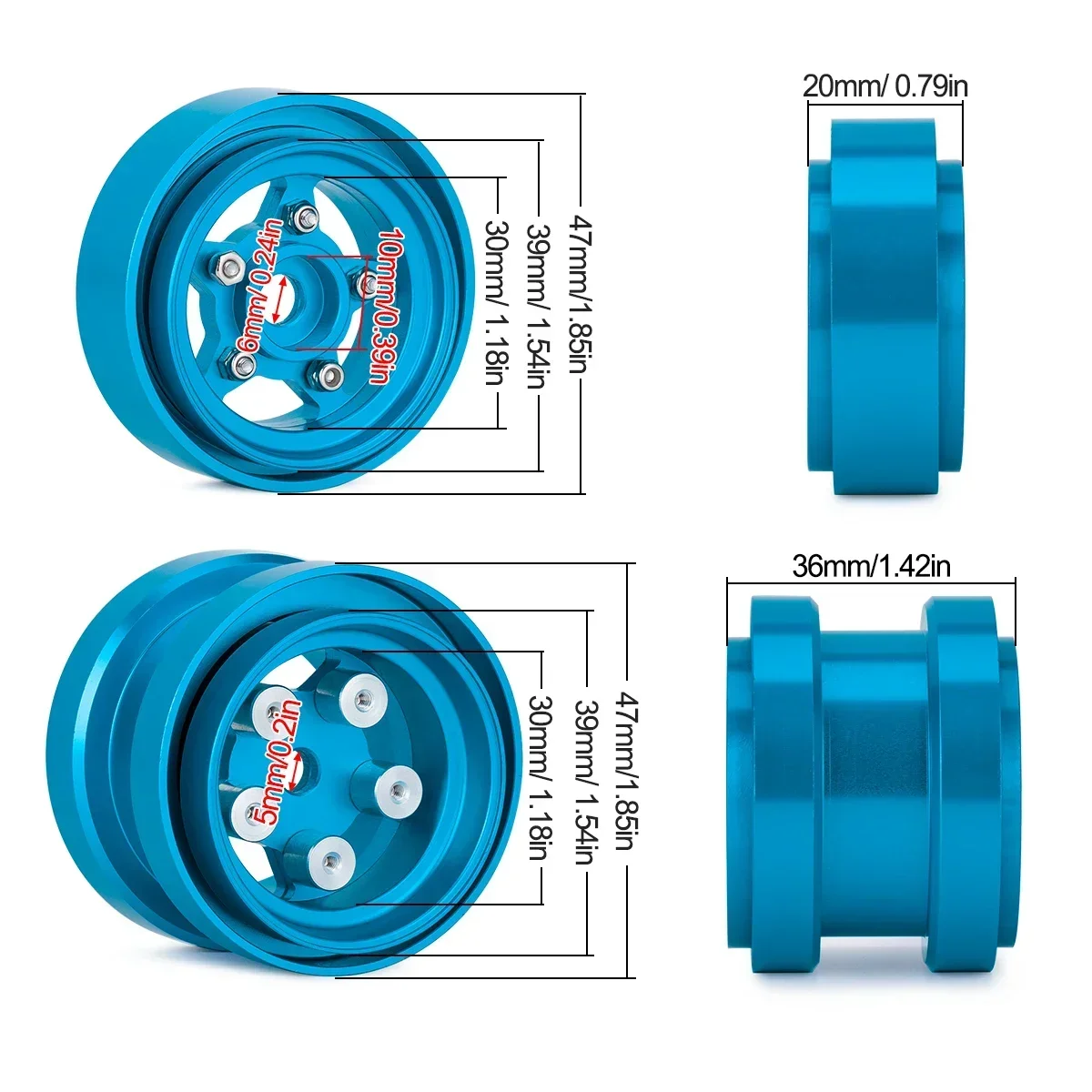 Aluminium Beadlock Wielen voor - Rc Hobby Kit recensie en prijs